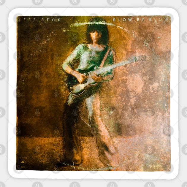 Jeff Beck - Blow By Blow Sticker by CoolMomBiz